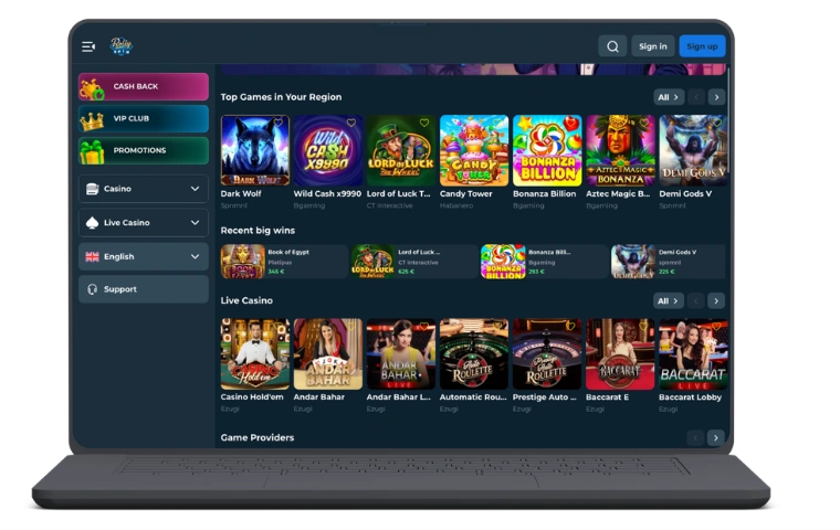 RollySpin Casino site